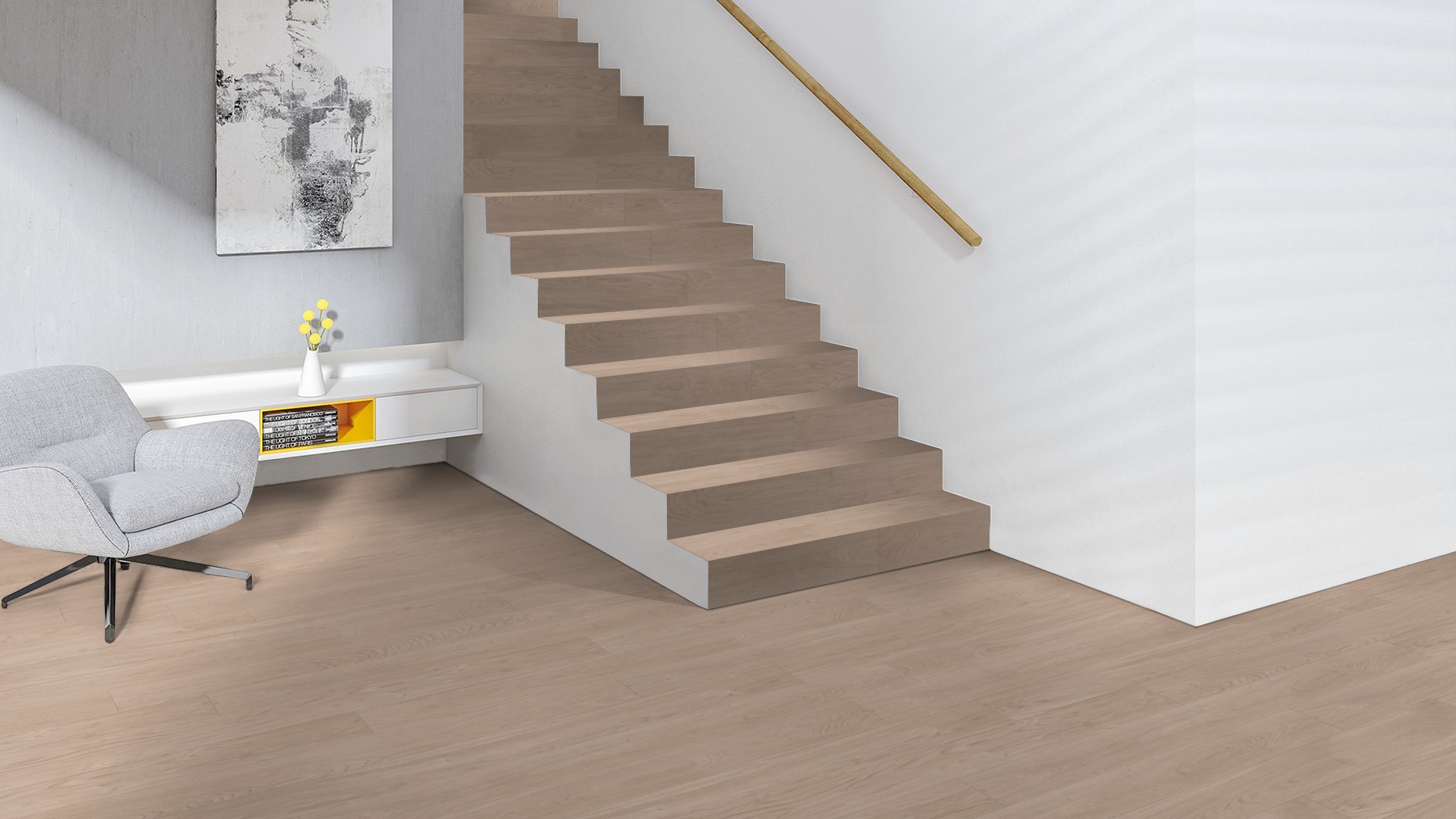 The made-to-measure parquet solution for your staircase. 