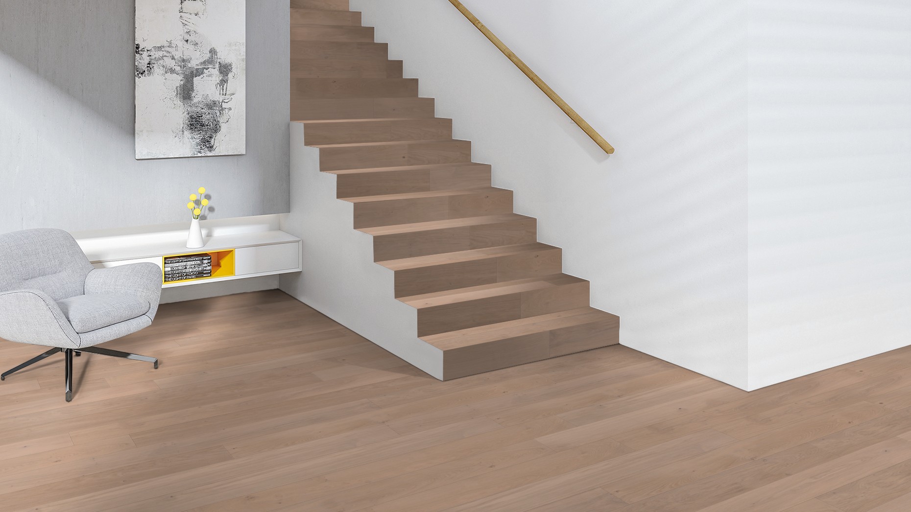 The made-to-measure parquet solution for your staircase. 