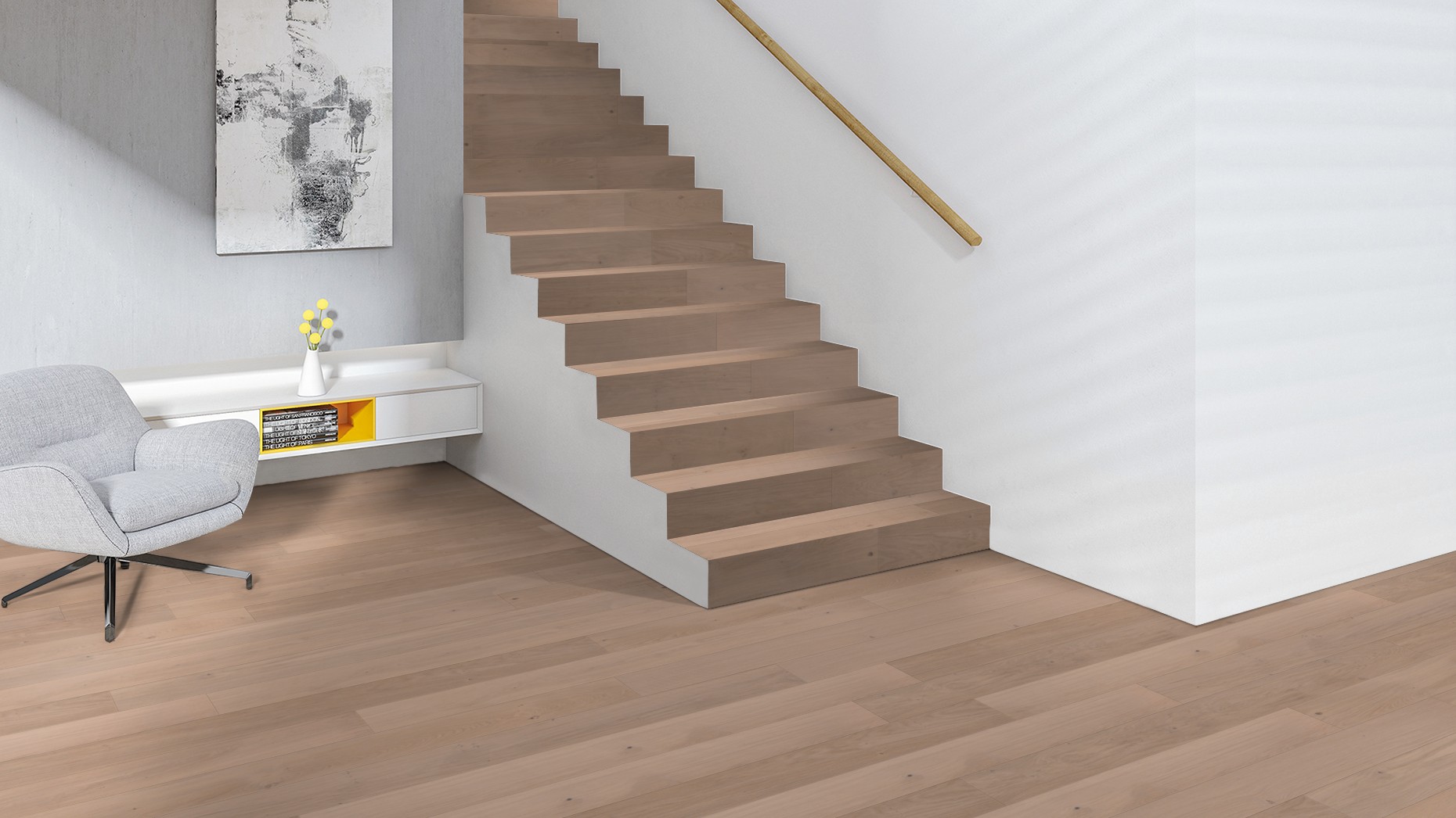 The made-to-measure parquet solution for your staircase. 